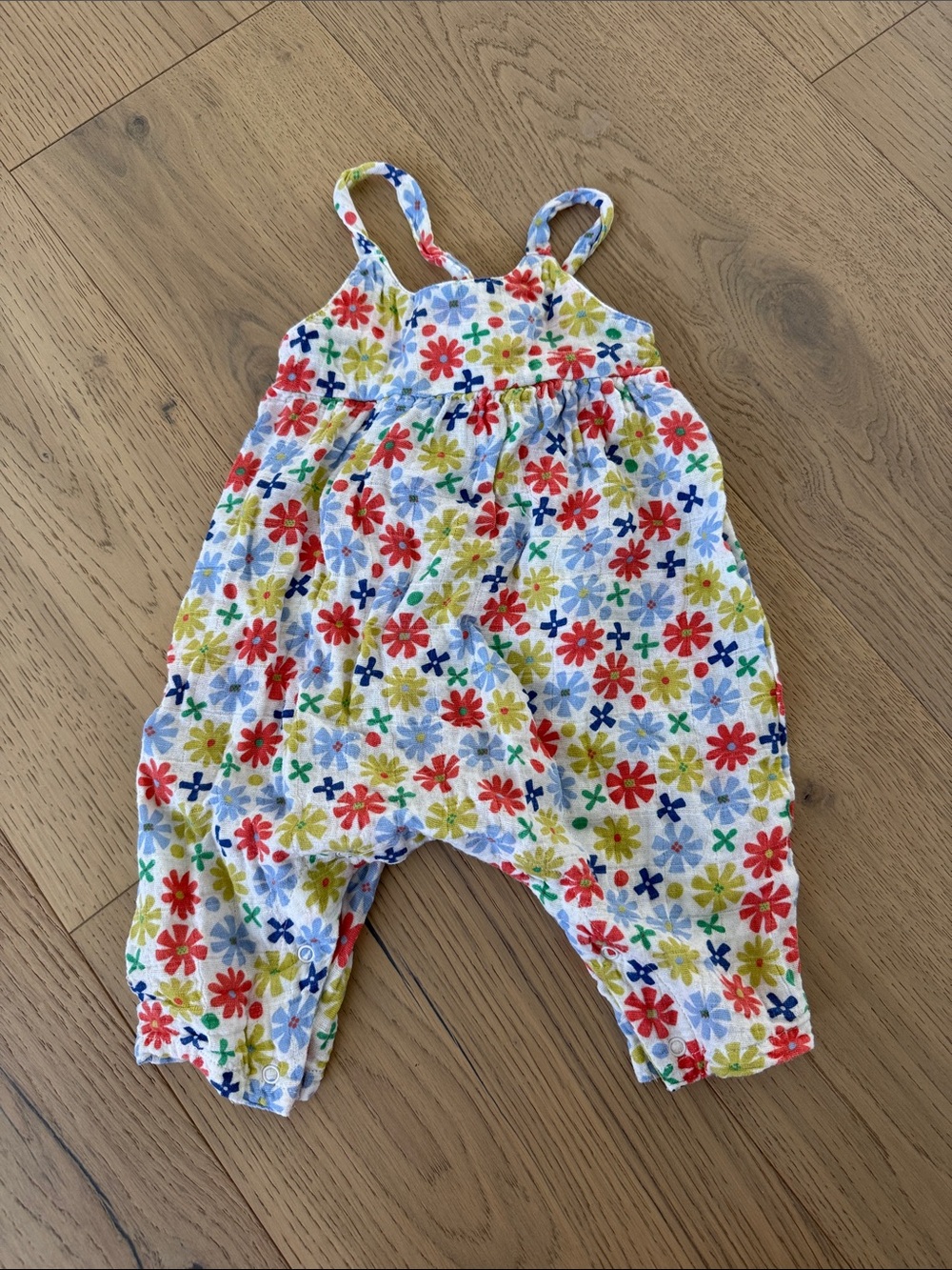 Angel Dear | Organic Cotton Tie Back Mod Daisy Romper
